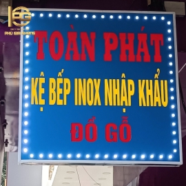 THIẾT KẾ- THI CÔNG HỘP ĐÈN ALU LÓT MICA